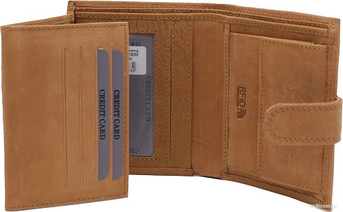 Портмоне с автодокументами Always Wild CZ-13L-HLF (коньячный)