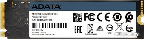 SSD A-Data Swordfish 500GB ASWORDFISH-500G-C