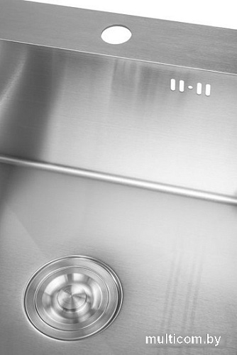 Кухонная мойка Saniteco 6050 (с сифоном, дозатором и коландером)