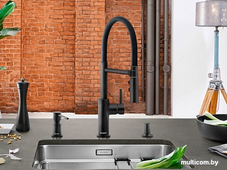 Дозатор для жидкого мыла Blanco Lato (черный матовый)