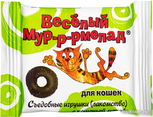 Лакомство для кошек Veda Веселый мур-р-рмелад с кошачьей мятой 6 г