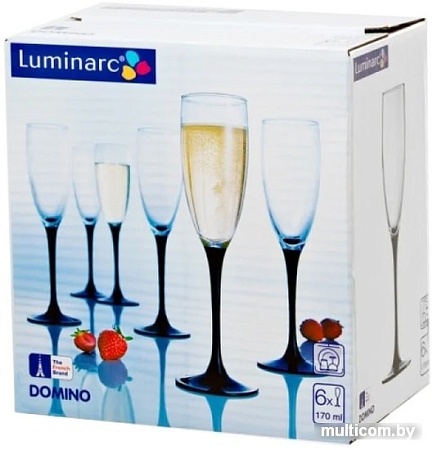Набор бокалов для шампанского Luminarc Domino H8167
