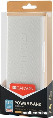 Портативное зарядное устройство Canyon CNE-CPBF200W