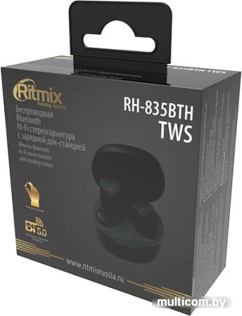 Наушники Ritmix RH-835BTH TWS (черный)