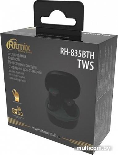 Наушники Ritmix RH-835BTH TWS (черный)