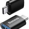 Адаптер Baseus ZJJQ000001 USB Type-C - USB Type-A (черный)