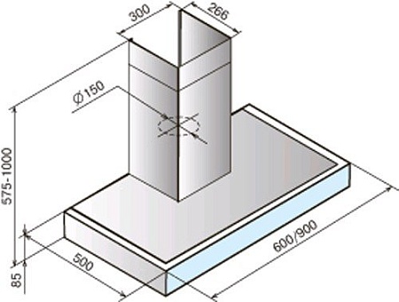 Кухонная вытяжка TEKA DPA Glass 60 Black [40495410]