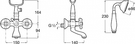 Смеситель Roca Carmen A5A014BC00