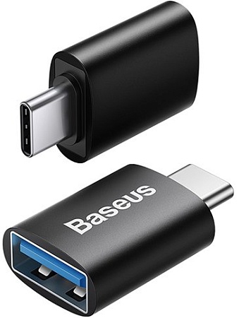 Адаптер Baseus ZJJQ000001 USB Type-C - USB Type-A (черный)