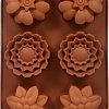 Форма для выпечки Marmiton Цветочки 17203 (коричневый)