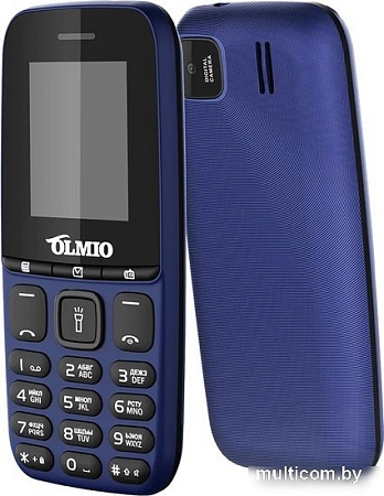 Кнопочный телефон Olmio A15 (синий)