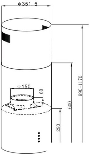 Кухонная вытяжка MAUNFELD Lee Light 35 (черный)