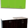 Кухня Хоум Лайн Агата 1600 (венге/зеленая мамба)
