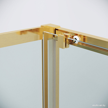 Душевой уголок Grossman Cosmo 100x70x195 120.K33.02.1070.32.00 (золото сатин/стекло прозрачное)