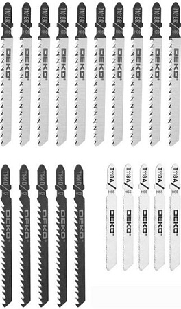 Набор пильных полотен Deko JSB20 063-4345 (20 шт)