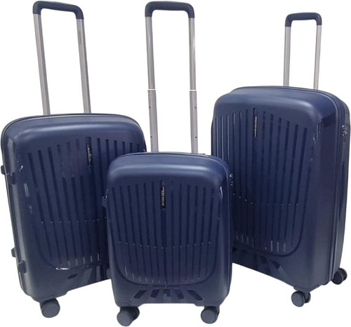 Чемодан-спиннер Mironpan 23107 (M, темно-синий)