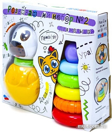 Пирамидка Knopa неваляшка+пирамидка 82043