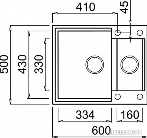 Кухонная мойка Elleci Easy 150 Cemento G48