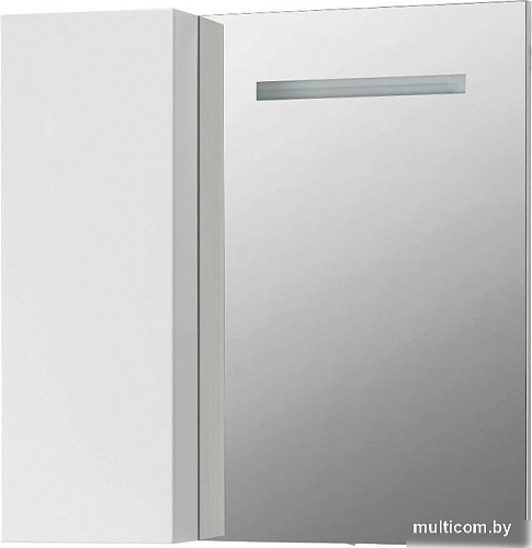 Belux Шкаф с зеркалом Токио В 80 Ш (1, белый глянцевый, левый)