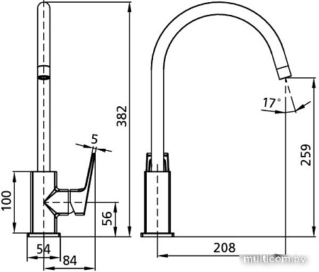 Смеситель Milardo Atlantic ATLSB00M05