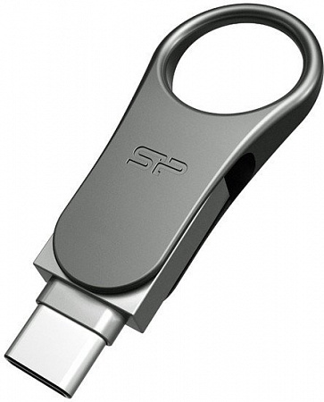 USB Flash Silicon-Power Mobile 80 Gray 16GB (SP016GBUC3C80V1S)