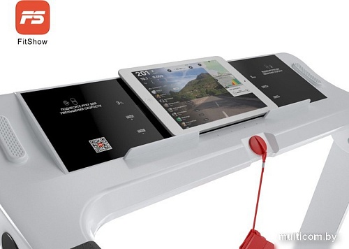 Электрическая беговая дорожка Unixfit Hi-tech F2 Plus (arctic ice)