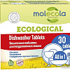 Таблетки для посудомоечной машины molecola Экологичные (30 шт)
