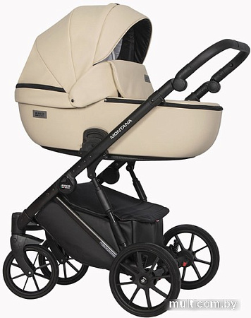 Универсальная коляска Riko Basic Montana Ecco (2 в 1, 15/бежевый)