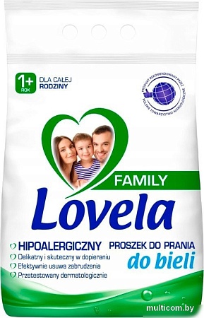 Стиральный порошок Lovela Family для белого белья гипоаллергенный 2.1 кг