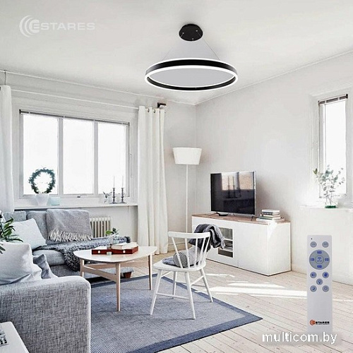 Подвесная люстра Estares Stella 96W R-APP-600x1200-BLACK/WHITE-220-IP20
