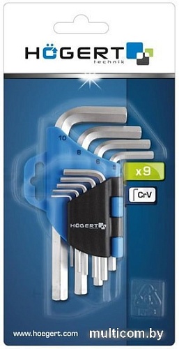 Набор ключей Hogert Technik HT1W802 (9 предметов)