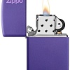 Зажигалка Zippo Classic Purple Matte Zippo Logo 237ZL
