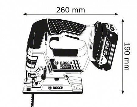 Электролобзик Bosch GST 18 V-LI B [06015A6100]