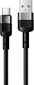 Кабель AccesStyle AC30-T100 USB Type-A - USB Type-C (1 м, черный)