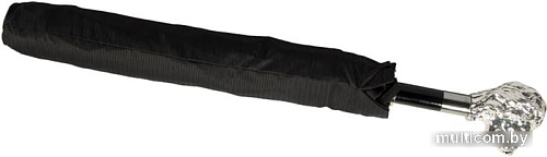 Складной зонт Pasotti Auto Leone Silver StripesS Black