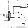 Кран РМС SUS124KR-1/2