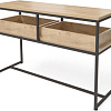 Консольный стол Millwood Пекин 2 180x40 (дуб золотой craft/черный)