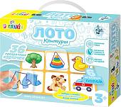 Развивающая игра Десятое королевство 10KOR Plastic Лото Контуры 04006