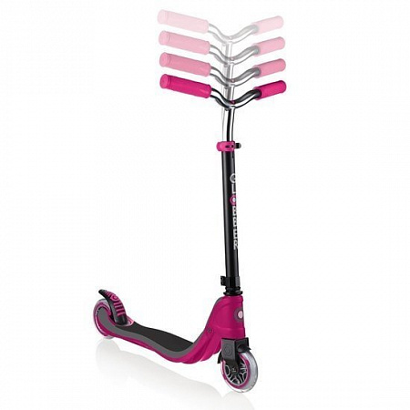 Самокат Globber Flow 125 Lights (розовый)