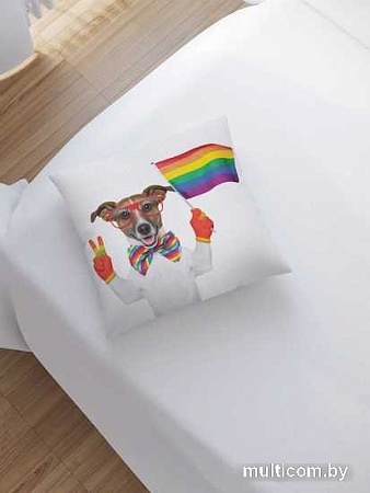 Чехол на подушку JoyArty Позитивный пес sl_4959