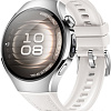 Умные часы Huawei Watch 5 42 мм (серебристый, с белым силиконовым ремешком, международная версия)