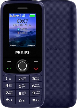 Мобильный телефон Philips Xenium E117 (синий)