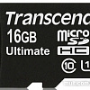 Карта памяти Transcend microSDHC (Class 10) UHS-I 16GB + SD адаптер (TS16GUSDHC10U1)