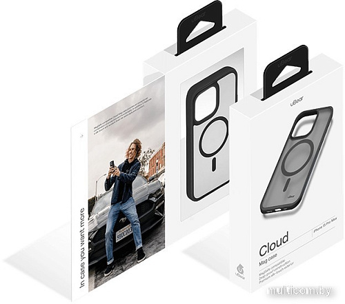 Чехол для телефона uBear Cloud Mag для iPhone 15 Pro (черный)