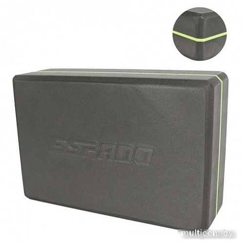 Блок для йоги Espado ES2721 (серый)