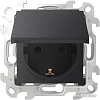 Розетка Simon 2450448-038 (графит)