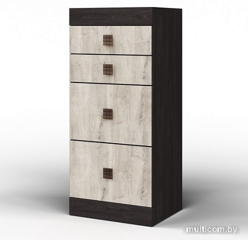 Комод КМК Мебель Лондон 4Я 0467.22 (дуб кентерберри-сосна натуральная)