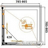 Душевой уголок Cezares Relax-A-2-80-C-Bi