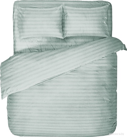 Блакiт Страйп-сатин 2сп 70х70 4250/1 14-4504 (серо-бирюзовый)