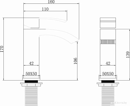 Смеситель Abber Wasserfall AF8610NG (никель)